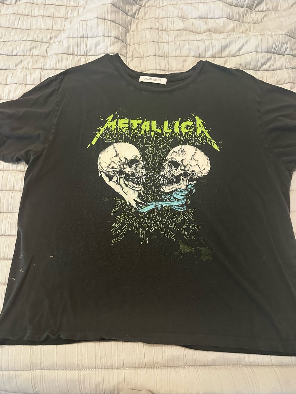 Daydreamer Black Metallica skull Tee